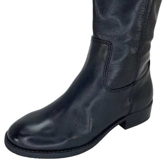 International Concepts Fawne Black Leather Knee High Womens Boots Size 5M - Picture 7 of 14